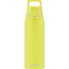 Image de Sigg - Gourde Inox - Shield ONE Jaune - Convient Aux Boissons Gazeuses - Étanche & Légère - Sans BPA - Acier Inoxydable 18/8 - Jaune - 1L
