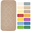 Image de Spirella - Tapis Fond de Baignoire Mousse PVC Alaska - Tapis de Bain Antidérapant Ventouses + Trous de Drainage Anti Moisissure - Taupe - 71 X 36 cm