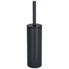 Image de Spirella - Brosse WC avec Support Acier - Modèle Akira - tête Interchangeable et d'un Pot en Acier Solide - avec Récipient hygiénique - Brosse Toilette fermée - à Poser - Noir Mat - 40 x 9.5 x 9.5 cm