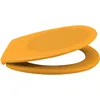 Image de Spirella - Abattant WC Thermo Dur Neela - Charnières en ABS Chromé - Couvercle WC avec Frein de Chute - Fermeture Slow-Close - 44 x 37 x 3 cm - Jaune Mat