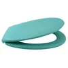 Image de Spirella - Abattant WC Thermo Dur Neela - Charnières en ABS Chromé - Couvercle WC avec Frein de Chute - Fermeture Slow-Close - 44 x 37 x 3 cm - Aqua Mat