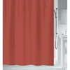 Image de Spirella Rideau de Douche Polyester Primo 180x200cm Terracotta