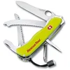 Image de Victorinox Rescue Tool Couteau de Poche Suisse, Multitool, 13 Fonctions, Briseur de Vitres, Voir, Jaune