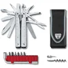 Image de Victorinox Swiss Tool X Plus Couteau de Poche Suisse, Couteau Multifonction, 37 Fonctions, Tire Bouchon, Lame Fixe, Etui, Argent