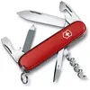 Image de Victorinox Sportsman Couteau de Poche Suisse, Léger, Couteau Multifonction, 13 Fonctions, Grand Lame, Ouvre Boite, Tire Bouchon, Rouge B1
