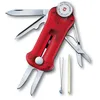 Image de Victorinox Golf Tool, Couteau de Poche Suisse, Multifonction, 10 Fonctions, Marque Balle, Relève Pitch, Rouge Transparent
