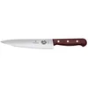 Image de Victorinox Wood, Couteau à trancher professionnel, Lame extra-tranchante, tranchant droit, 19 cm, Manche en bois noble, Acier inoxydable, brun