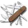 Image de Victorinox Huntsman Bois Couteau de Poche Suisse, Léger, Multitool, 13 Fonctions, Tire Bouchon, Grand Lame, Voir, Bois