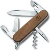 Image de Victorinox Spartan Bois Couteau de Poche Suisse, Léger, Multitool, 10 Fonctions, Lame, Ouvre Boite, Tire Bouchon, Bois