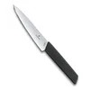 Image de Victorinox Swiss Ideal Couteau d’Office, Tranchant Droit, Passe au Lave-Vaisselle, Noir