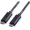Image de ROLINE Câble de recharge USB 2.0 | Câble pour chargeur USB | Micro-B vers Micro-B mâle | 0,3 m noir