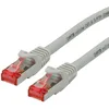 Image de ROLINE Cordon LAN Cat 6 - Component Level - Câble réseau S/FTP Ethernet avec connecteur RJ45 - gris 2 m