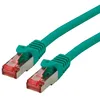 Image de ROLINE Cordon LAN Cat 6 - Component Level - Câble réseau S/FTP Ethernet avec connecteur RJ45 - vert 5 m