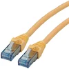 Image de ROLINE Cordon LAN Cat 6A Component Level | Câble réseau UTP Ethernet avec connecteur RJ45 | jaune 15 m