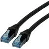 Image de ROLINE Cordon LAN Cat 6A Component Level | Câble réseau UTP Ethernet avec connecteur RJ45 | noir 3 m