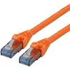 Image de ROLINE Cordon LAN Cat 6A Component Level | Câble réseau UTP Ethernet avec connecteur RJ45 | orange 0,3 m