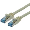 Image de ROLINE Cordon LAN Cat 6A - Component Level - Câble réseau S/FTP Ethernet avec connecteur RJ45 - gris 0,5 m