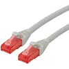 Image de ROLINE Cordon LAN Cat 6 Component Level | Câble réseau UTP Ethernet avec connecteur RJ45 | gris 0,3 m