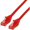 Image de ROLINE Cordon LAN Cat 6 Component Level | Câble réseau UTP Ethernet avec connecteur RJ45 | rouge 1 m