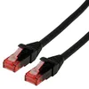 Image de ROLINE Cordon LAN Cat 6 Component Level | Câble réseau UTP Ethernet avec connecteur RJ45 | noir 1,5 m