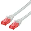 Image de ROLINE Cordon LAN Cat 6 Component Level | Câble réseau UTP Ethernet avec connecteur RJ45 | blanc 1 m