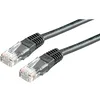 Image de Value Cordon LAN Cat 6 | Câble réseau UTP Ethernet avec connecteur RJ45 | noir 0,5 m
