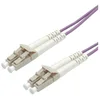 Image de ROLINE Cordon fibre optique LC/LC | câble FO | câble patch OM4 Duplex en violet | 10 m
