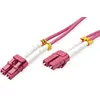 Image de Value Cordon fibre optique LC-LC - câble FO - câble patch OM4 Duplex en violet -2 m