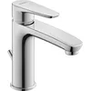 Image de Duravit B11020001 Robinet mitigeur de lavabo chromé avec cartouche en céramique et bonde et raccords flexibles B.1 Taille M Profondeur : 139 mm Pression de fonctionnement : 3   5 bar Chromé