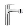 Image de KWC Domo 6.0 Mitigeur de cuisine pivotant, avec douchette extractible, 10.661.033.000FL,