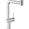 Image de KWC Bevo E Mitigeur de cuisine pivotant, avec douchette extractible, 10.531.003.700FL,