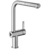 Image de KWC Bevo E Mitigeur de cuisine pivotant, avec douchette extractible, 10.531.643.700FL, Hybrid
