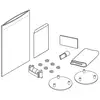 Image de LAUFEN NIARA, NIARA S Kit de collage pour patères, anneaux porte-serviettes et porte-papier toilette, H3800610000011,