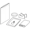 Image de LAUFEN NIARA, NIARA S Kit de collage pour patères, anneaux porte-serviettes et porte-papier toilette, H3800610000031,