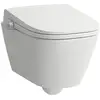 Image de LAUFEN Cleanet Meda WC japonais suspendu avec Silent Flush et abattant, H604110000S002,