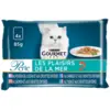 Image de Gourmet Pearl Pleasure Aliment pour chat au poisson, assortiment avec crevettes - 4 x 85 g