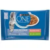 Image de Purina Aliment humide pour chat au saumon, à la dinde et aux carottes, 4 sachets x 85 g