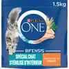 Image de Purina Aliment sec pour chat, poulet, pour chats stérilisés d'intérieur, 1 sachet x 1,5 kg