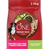 Image de PURINA ONE Medium/Maxi >10kg | Contrôle du Poids Chiens Stérilisés| Croquettes Riches en Dinde pour Chiens | Adultes | Sac de 2,5 Kg (Lot de 5)