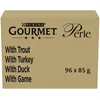 Image de GOURMET   Perle : Truite, Dinde, Canard et Gibier   96x85g
