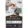 Image de PURINA PRO PLAN | Liveclear | Chaton | Stérilisé | Croquettes Riches en Dinde | Réduit activement Les allergènes présents dans Les Poils de Chat | Sac | 1,4Kg (Lot de 2)