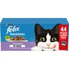 Image de Felix Mix Sélection en gelée de Nourriture pour Chat, sachets de Repas pour Aliments humides avec Boeuf, Poulet, Saumon et Thon, 44 x 85 g (44 sachets de Repas ; 3,7 kg)