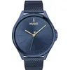 Image de HUGO Montre Analogique à Quartz pour Homme Collection #Smash avec Bracelet Milanais en Acier Inoxydable Bleu - 1530136