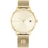 Image de Tommy Hilfiger Montre Analogique à Quartz pour Femme avec Bracelet Milanais en Acier Inoxydable de Couleur Dorée - 1782286