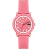 Image de Lacoste Montre Analogique à Quartz pour Enfants Collection LACOSTE.12.12 Kids avec Bracelet en Silicone Rose - 2030040