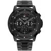 Image de Tommy Hilfiger Montre Analogique Multifunction à Quartz pour Homme avec Bracelet en Acier Inoxydable Noir - 1710494