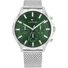 Image de Tommy Hilfiger Montre Analogique Multifunction à Quartz pour Homme avec Bracelet Milanais en Acier Inoxydable Argenté - 1710499