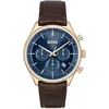 Image de BOSS Montre Chronographe à Quartz pour Homme avec Bracelet en Cuir Marron - 1514050
