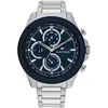 Image de Tommy Hilfiger Montre Analogique Multifunction à Quartz pour Homme avec Bracelet en Acier Inoxydable Argenté - 1792080