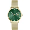 Image de Lacoste Montre Analogique à Quartz pour Femme Collection CROCORIGIN avec Bracelet en Acier Inoxydable de Couleur Dorée - 2001356